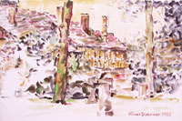 Click to see it big Am Wall Höxter 13, Architektur, Aquarell